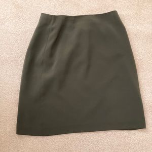 Caslon Olive Green Fully Lined Skirt - Size 10